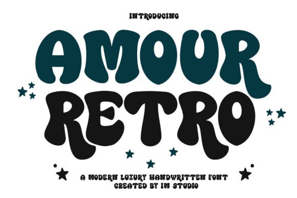 Amour Retro: A Bold Display Typeface for Digital Designers