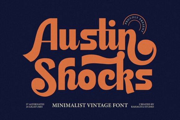 Austin Shocks: A Vintage Typeface for Editorial Design