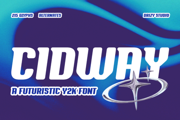 Cidway Is the Y2K Display Font That Makes Branding Feel Like a Blast From the Near Future
