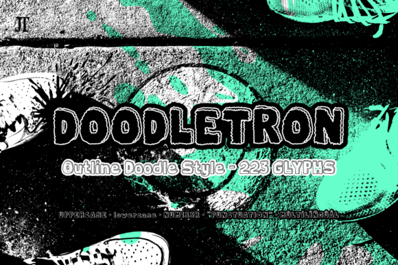 Doodletron: A Hand-Drawn Display Font for Modern Websites
