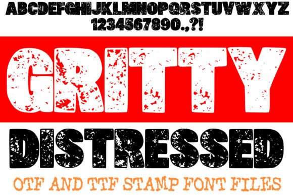 Gritty Distressed: A Display Font That Builds Brand Character