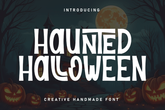 Haunted Halloween as a Working Display Font