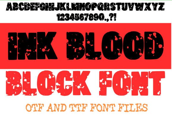 Ink Blood: A Block Font for High-Impact Web Design
