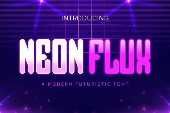 Neon Flux Brings Retro Energy to Editorial Design