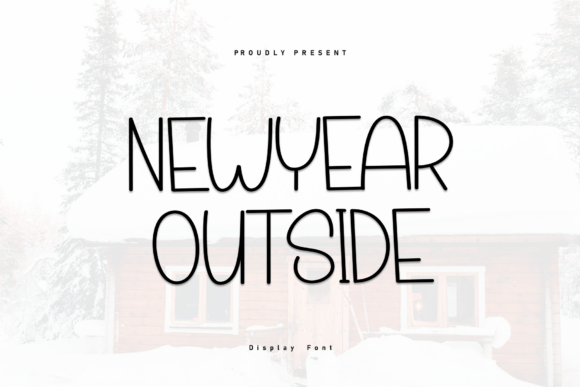Newyear Outside: A Playful Display Font for Modern Web Design