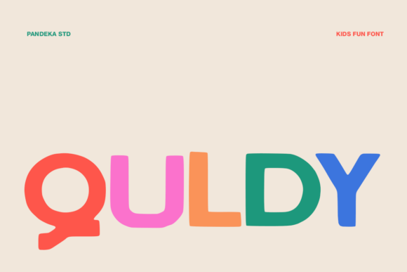 Quldy: A Cheerful Display Font for Editorial Design and Publishing