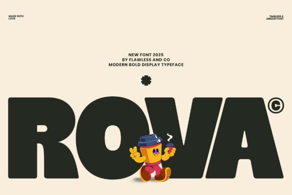Rova: A Bold Display Typeface for Digital-First Branding and Web Design