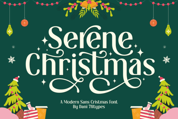 Serene Christmas: A Modern Sans-Serif for Festive Branding