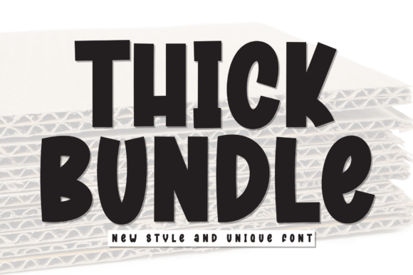 Thick Bundle: A Bold Display Font for Editorial Design and Publishing