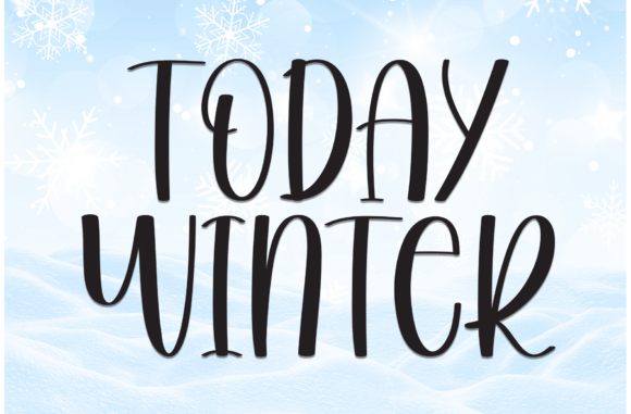 Today Winter: A Font That Breathes Warmth Into Your Craft