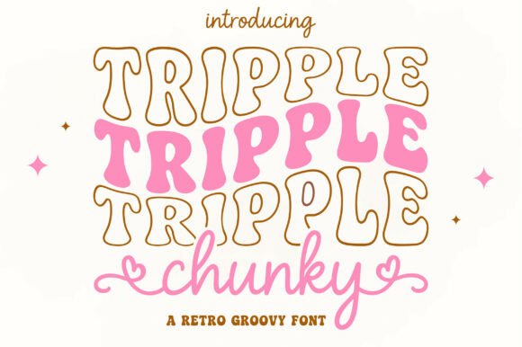 Tripple Chunky Duo: A Playful Display Font with Stacked Personality