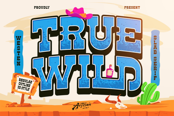 Truewild Font: A Bold Slab Serif for Your Brand Identity