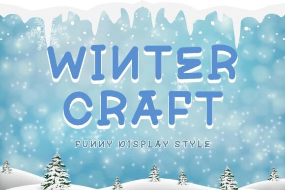 Winter Craft: A Playful Display Font for Editorial Design