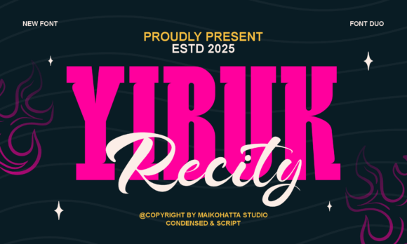 Yibuk Recity Duo: A Font That Speaks to Your Craft
