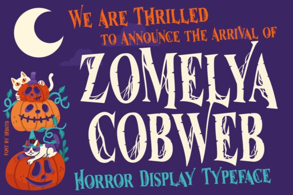 Zomelya Cobweb for Web Design: A Horror Display Font Review